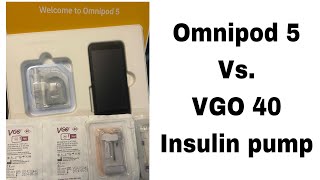 OMNIPOD 5 Vs. VGO insulin pump: QUICK & SIMPLE Comparison #trending #diabetes #information