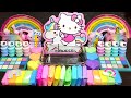 ASMR Raimbow Kitty Slime Mixing Random Into Slime! Satisfying Slime#ASMR#Slime#satisfying