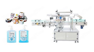 Automatic 500ml Instant Hand Sanitizer Gel Bottles Double-sided Sticker Label Applicator