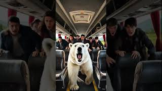A Bear save all passengers in the bus 🚐 #shorts #bear #ai