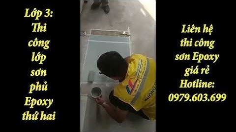 Làm mẫu sơn Epoxy cho sàn nhà xưởng | Đội thợ sơn Epoxy TKS