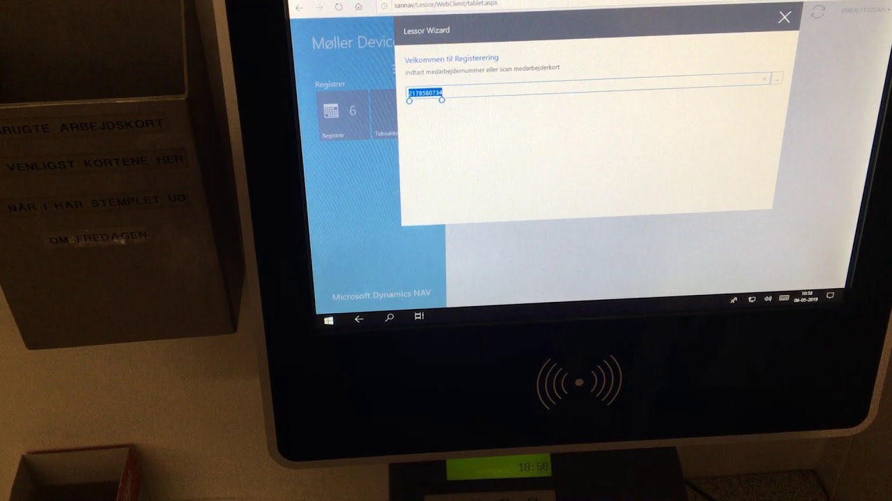 12.1 inch Industrial Touch Screen Panel PC with RFID Reader - YouTube