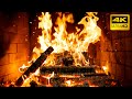 Cozy Fireplace Ambience With Hypnotic Flames With Deep Wood Crackles For Cozy Christmas Evenings 