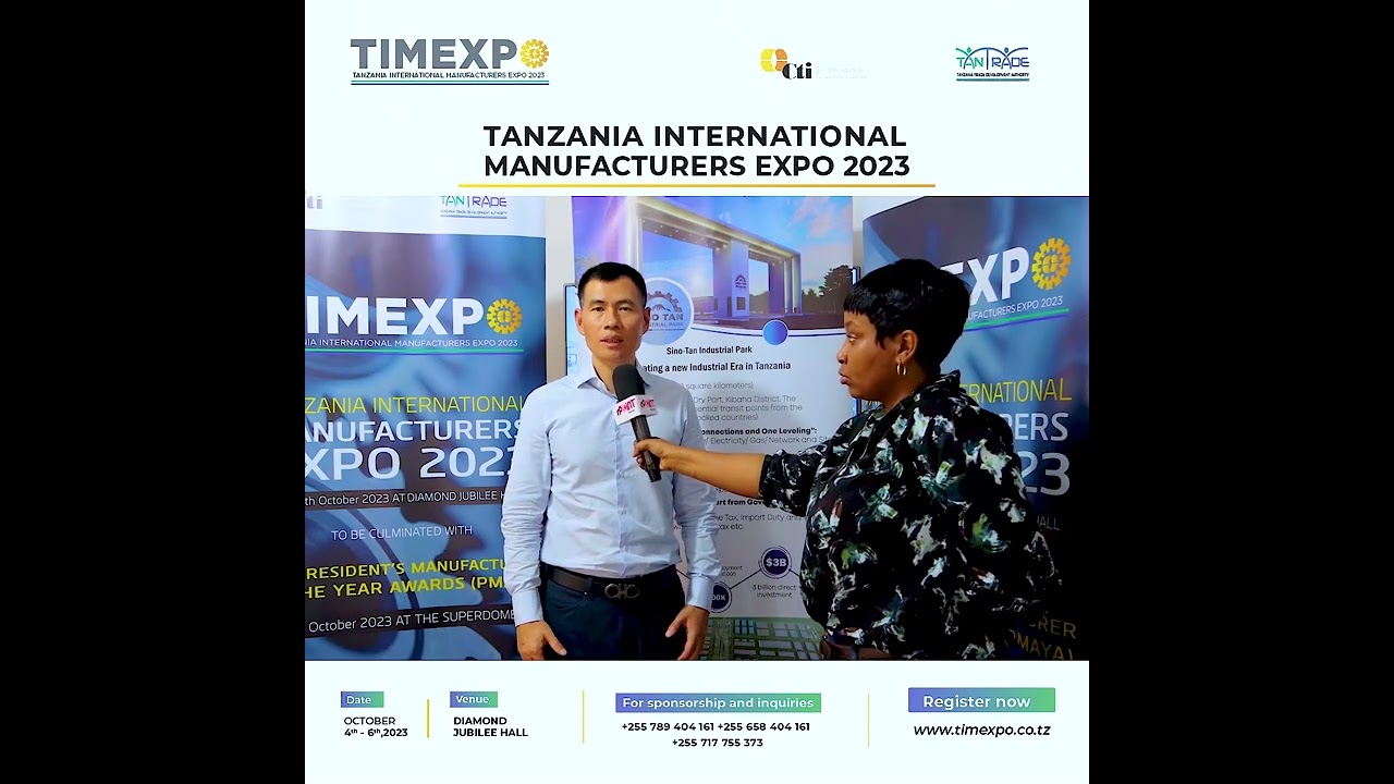SINO TAN Industrial Park will exhibit at the Tanzania International Manufacturers Expo 2023.