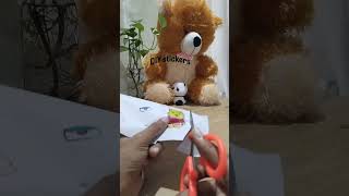 Easy sticker making 💌#diy #stiker #like #subscribe