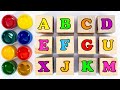 Раскрашиваем Английские Буквы - Кубики для Малышей!