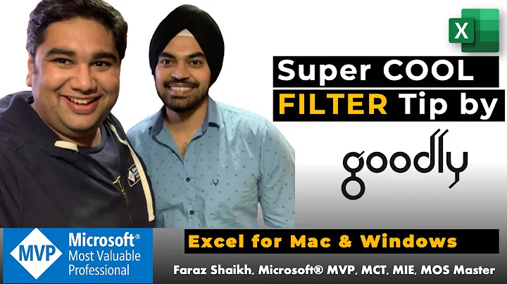 Super Cool FILTER Excel Tip Chandeep (Goodly) with...