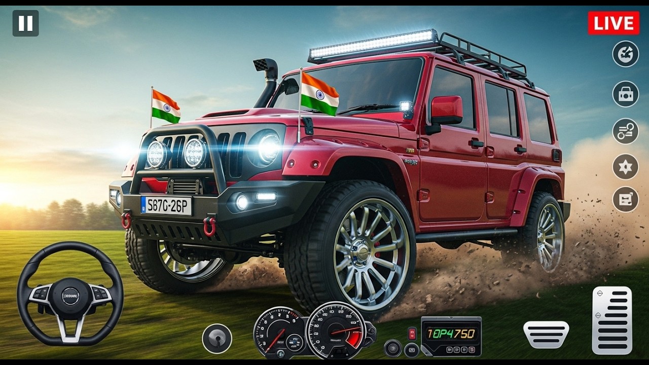 indian Modified THAR Game Live | Off-Road King Ya Accident Machine? 2026 