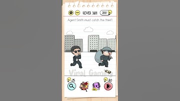 Brain test level 381 solution | Agent Smith catch the thief! #gaming #braintest