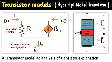 hybrid pi model of bjt | hybrid pi model of common emitter transistor | t model | transistor models