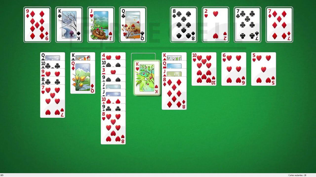 Solution to freecell game 