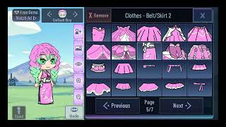 exploring gacha want mod (not all stuff) while making a "modern mitsuri" screenshot 1