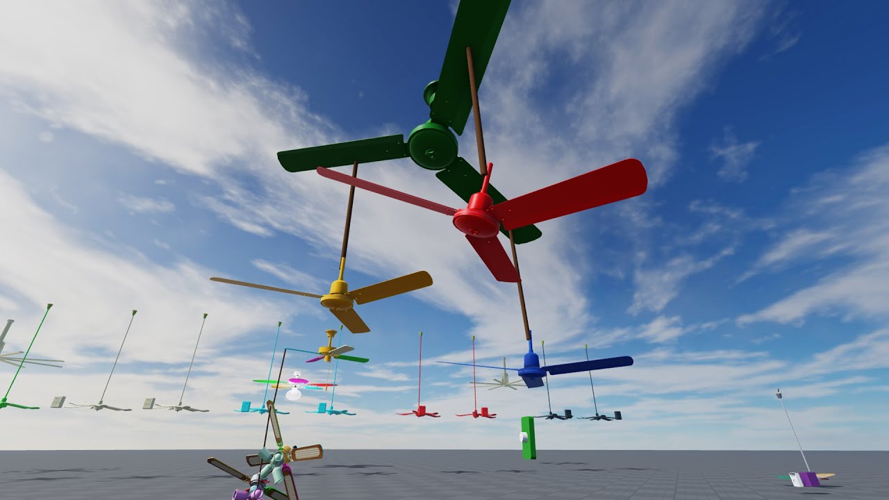 Самый смешной супер шатающийся потолочный вентилятор в Roblox