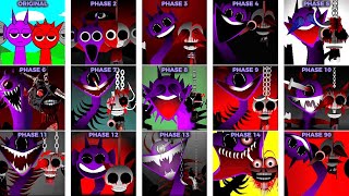 Mix All Durple And Raddy In Sprunki Incredibox I From Phase 1...Phase 90