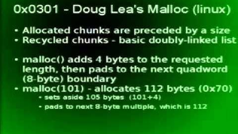 DEF CON 15 Hacking Conference Presentation By Atlas - Remedial Heap Overflows - Video