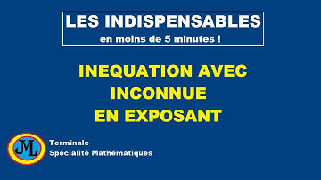 fonction ln, inéquation avec inconnue en exposant. Terminale spécialité maths.