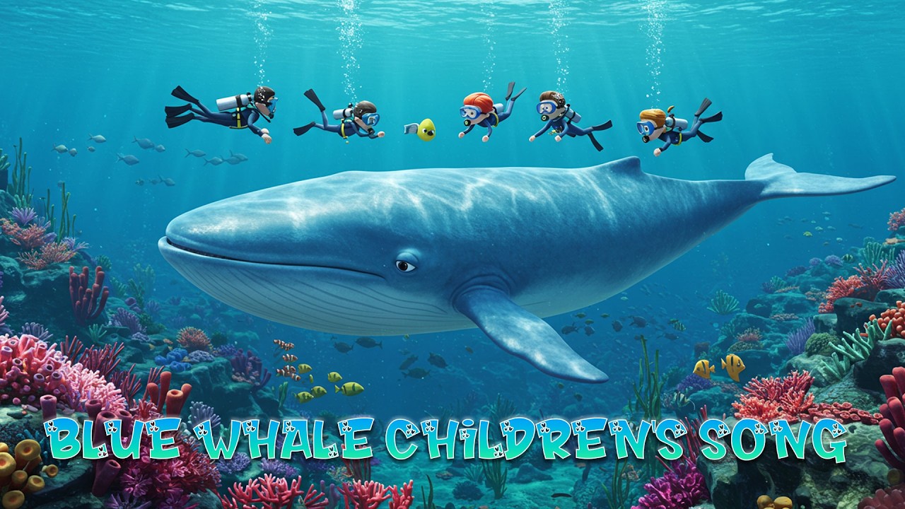 Blue Whale | Blue Whale Nursery Rhyme | Nursery Rhymes For Children | Whale Song for Kids