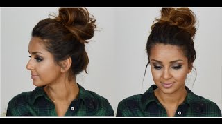 messy high bun i super leicht