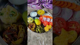 today 's lunch thali 🙏😋🥰‼️#trending #shorts #viral #food #recipe #reels #video #short #thali #lunch