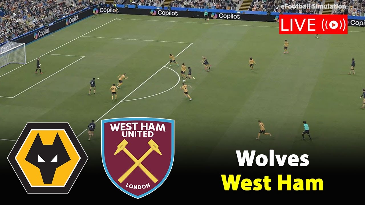 🔴Live- Wolves vs West Ham | England Premier League 2025/26 Match | PES21 Game Simulation