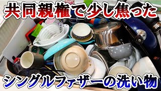 親権が取れてよかったと思いながら洗い物をするシングルファザー【食器洗いASMR】