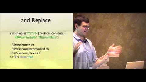 Ruby Conference 2008 - rush, a shell that will yeild to you