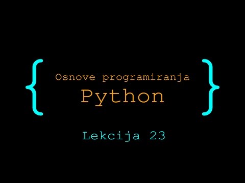 Video: Kako napisati bazu podataka u Pythonu?