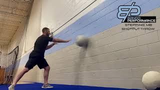 Stepping MB Shotput Throw
