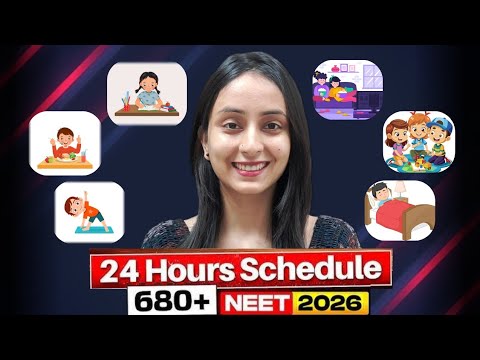 ⏰The Ultimate 24 Hour Study Routine to Crack NEET 2026 in 6 Months🔥 # ...