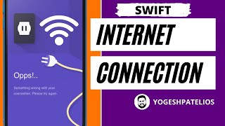 Handling Internet Connection Reachability and Create Network Error UI Design in Swift 5 Hindi (2021) screenshot 5