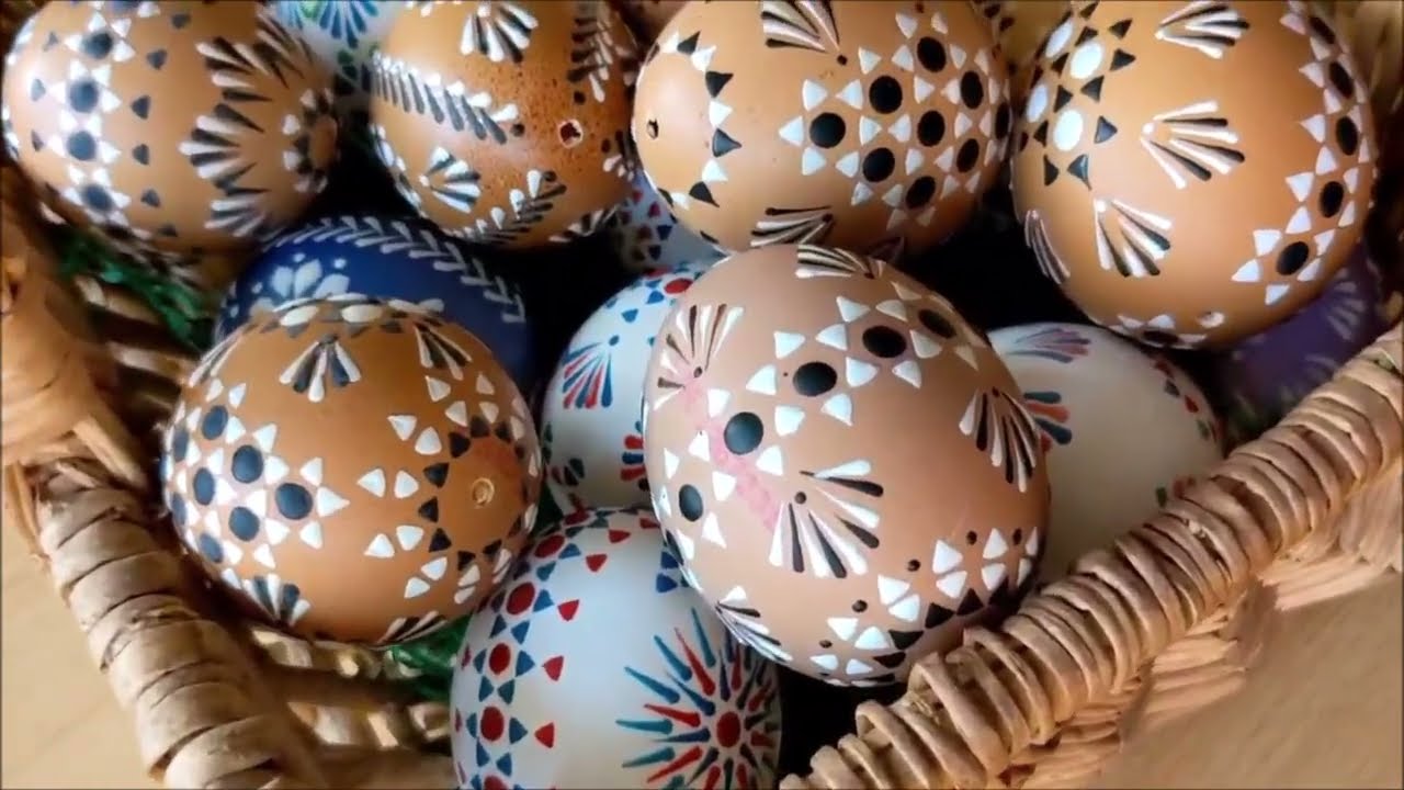Sorbische Ostereier: braune Eier gestalten