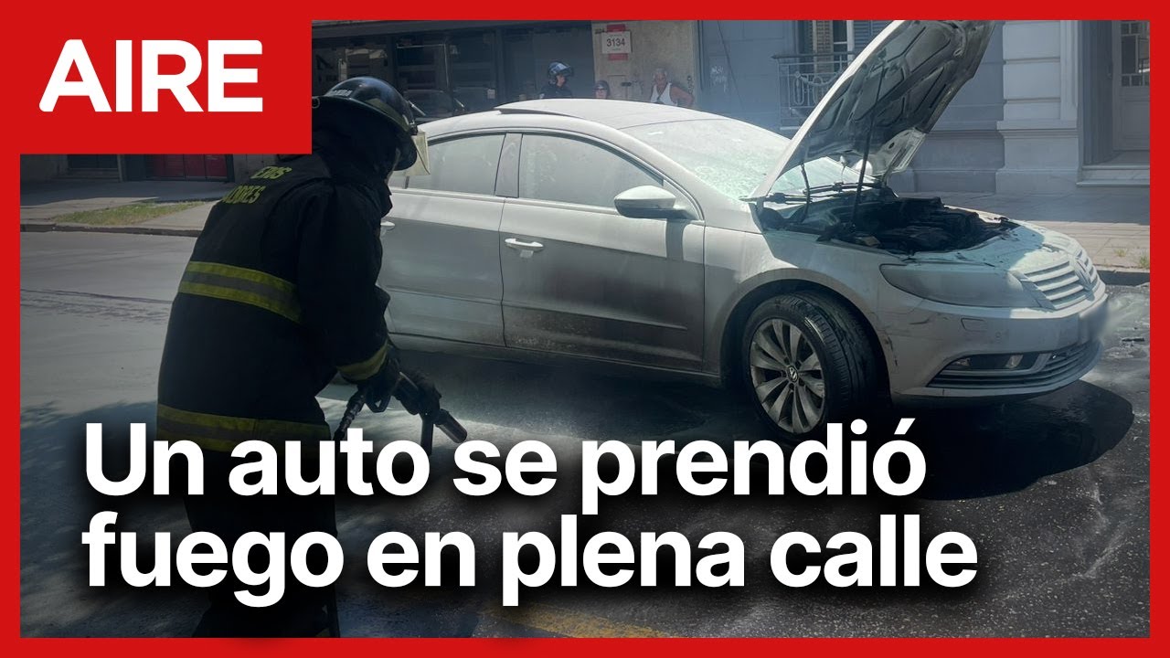 🔴 Se incendió un auto en pleno macrocentro y detuvieron el tránsito ...