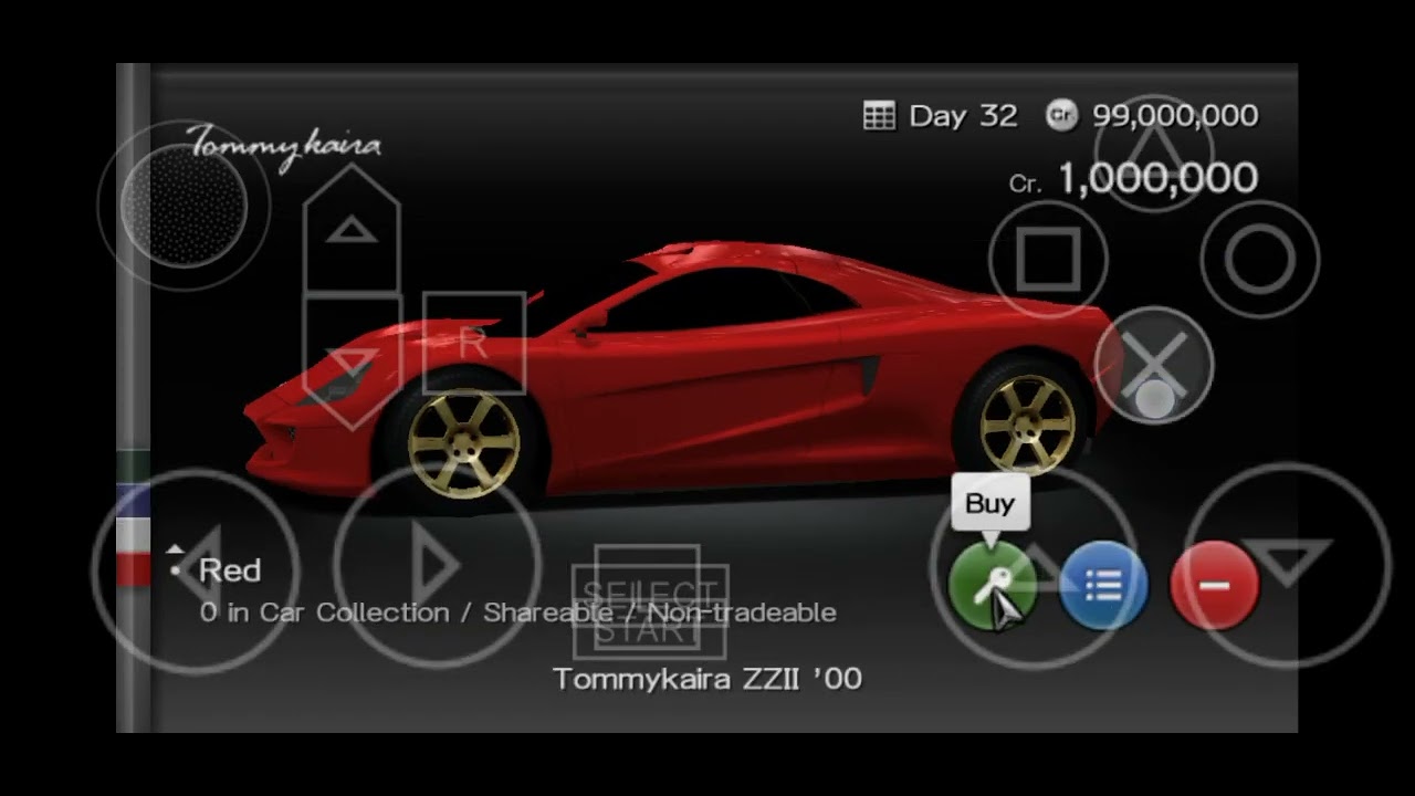trying a cheat code in gran turismo psp YouTube