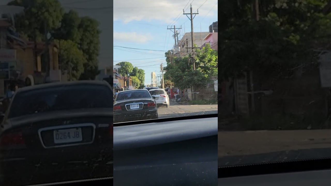 Driving through Spanish Town Jamaica