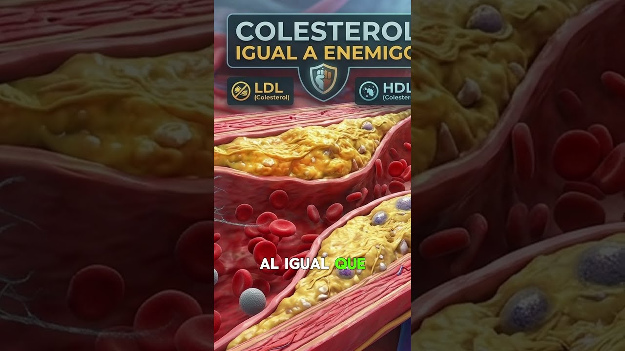 Colesterol  El Bueno HDL vs  El Malo LDL#shorts