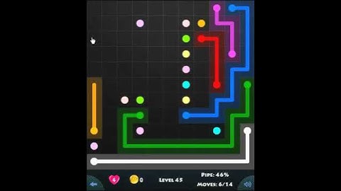 flow game facebook - jumbo pack level 45 Connect the dots