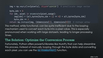 Efficiently Convert Byte Array to 16 Bit Grayscale Image in Python
