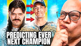Predicting EVERY Next WWE Champion