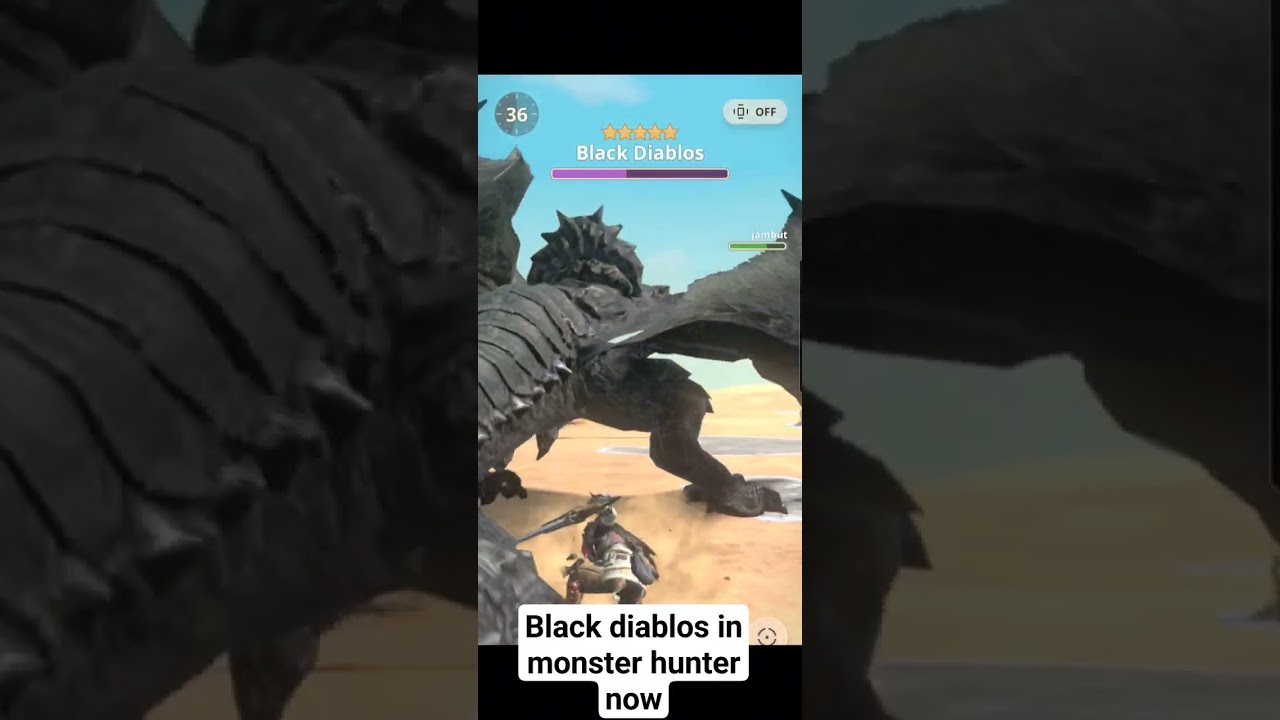 MHNow News: Black Diablos has been (secretly) added to the game : r/ MonsterHunter