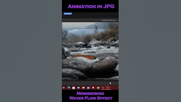 Create a stunning water flow effect on a jpg image