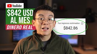 Cómo Ganar $842 al mes con YouTube / SIN HACER VIDEOS