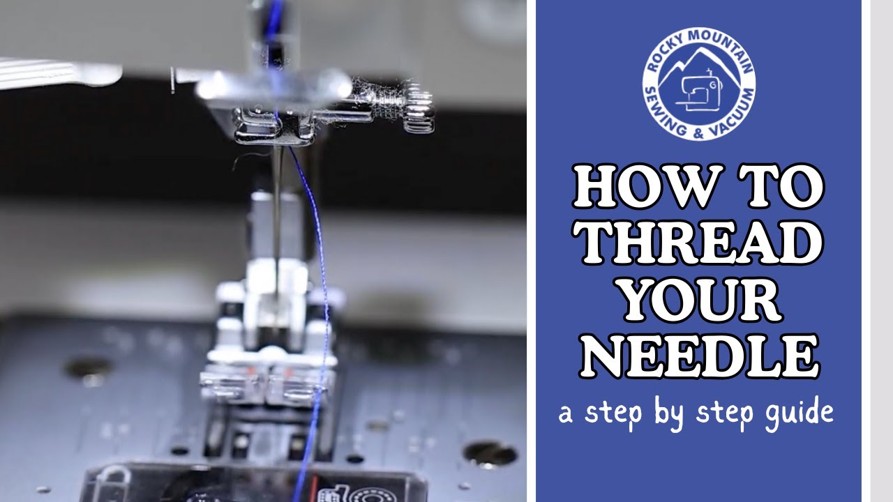 Как вдеть нитку в иголку | Урок по работе на швейной машине