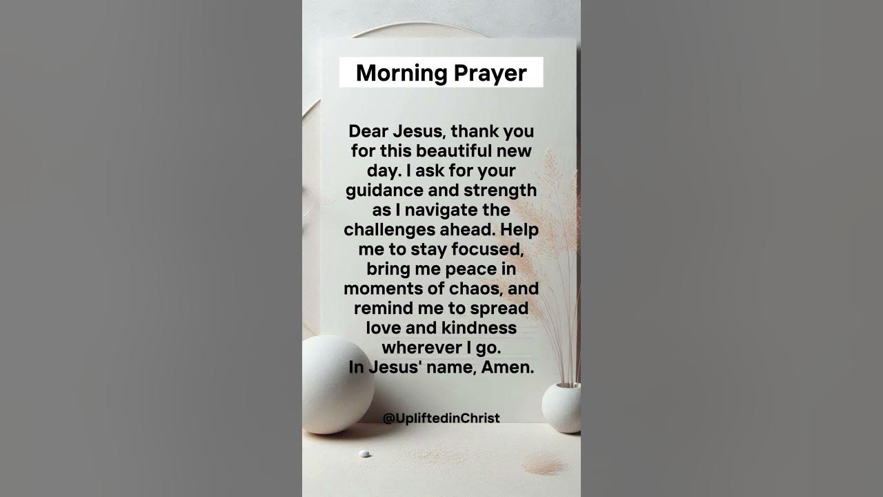 Morning prayer before you start your day #prayer #morningprayer