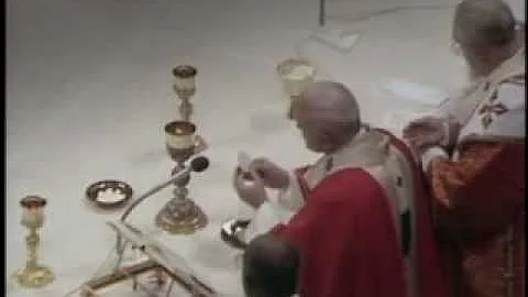 Pope John Paul II chants the Pater Noster - Il Pap...