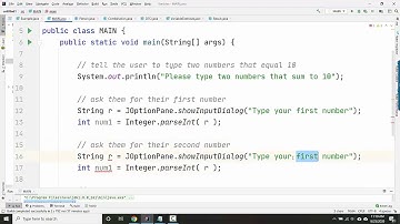 User input and if-statements: a working example