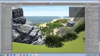 Island, created in Unity 3D Standard Terrain