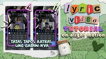 how to edit lyric video on alight motion • slide up, move back transition || RPW tutorials