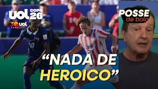 JOGO DO PARAGUAI CONTRA A FRANÇA AGRIDE OS OLHOS! NÃO É FUTEBOL, DISPARA JUCA KFOURI