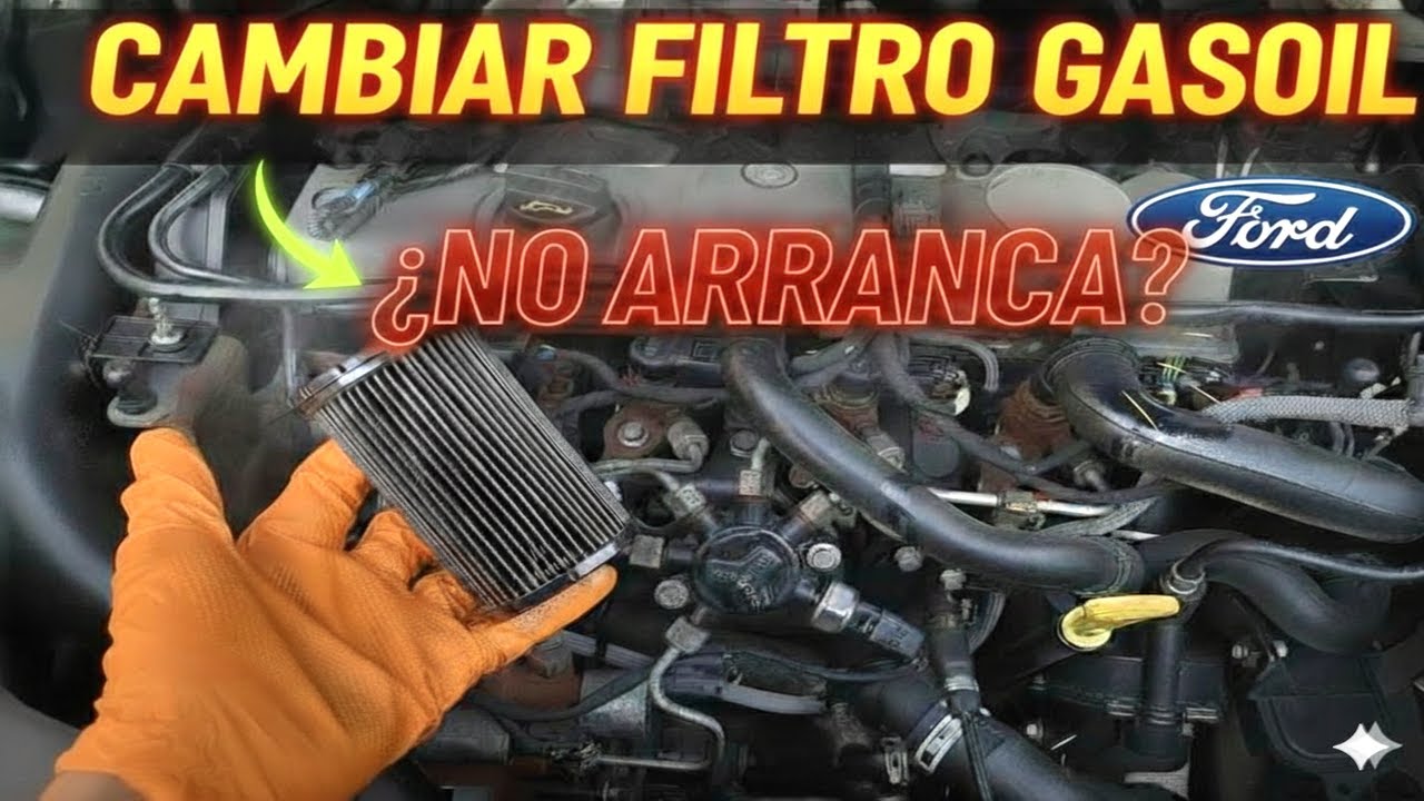 CAMBIO FILTRO GASOIL FORD 1.8 TDCi | Guía Completa Paso a Paso (Focus, Mondeo, CMax, S-Max, Galaxy)