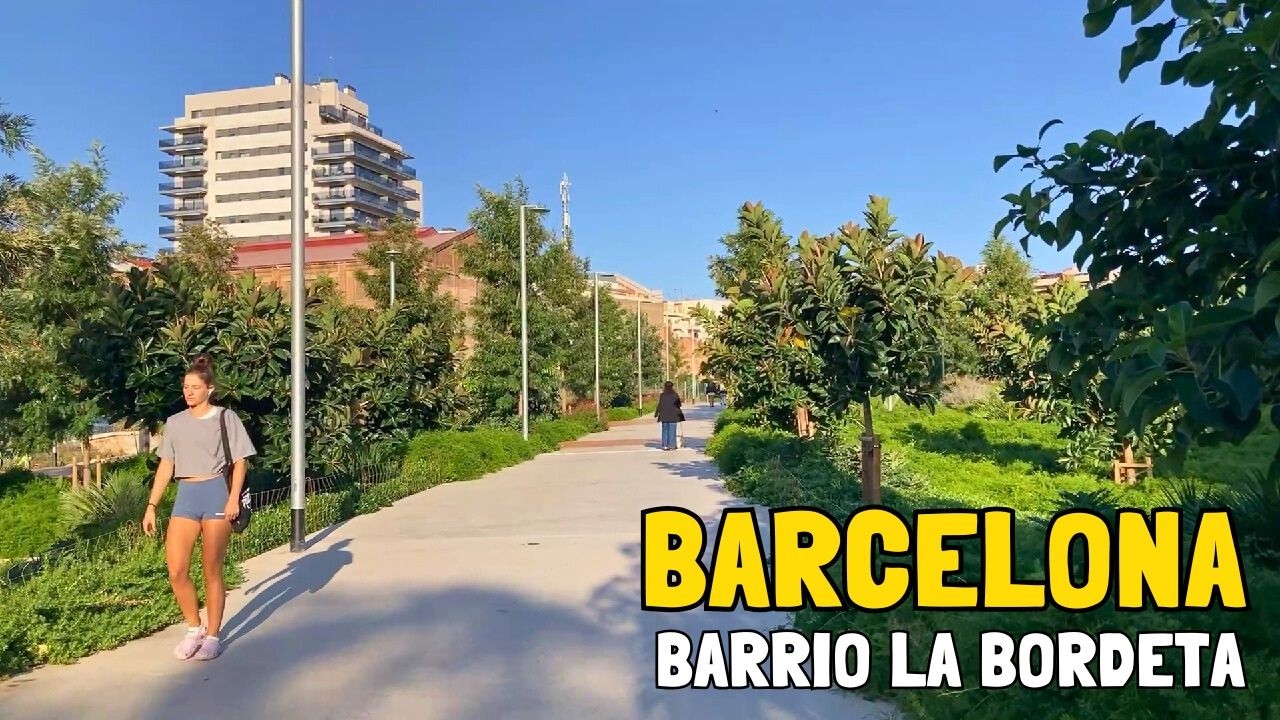 [BARCELONA] BARRIO DE LA BORDETA + el ESPECTACULAR nuevo Parque de Can Batlló | Walking Tour 2025